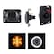 Race Sport Lighting Side Fender Amber LED Light Kit with White HALO fits 06-17 JEEP JJKSFH - alternate 1